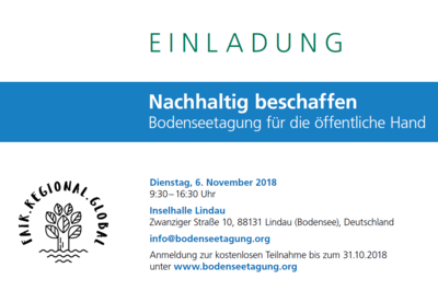 Bild vergr&ouml;&szlig;ern: Einladung Bodenseetagung am 6.11.2018Einladung Bodenseetagung am 6.11.2018