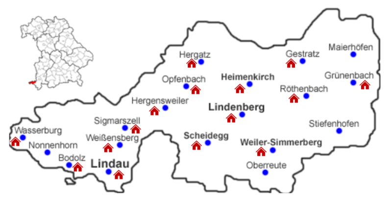 Bild vergrößern: Unterkünfte im Landkreis Lindau (Bodensee)