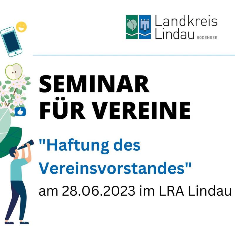  Kostenloses Seminar zum Thema Haftung des Vereinsvorstandes für Vereine im Landkreis Lindau