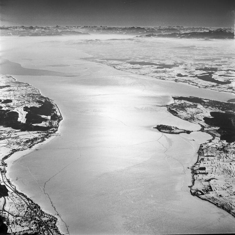 Bild vergrößern: Die Seegfrörne 1963 - aus der Luft beobachtet von meinem Vater Franz Thorbecke