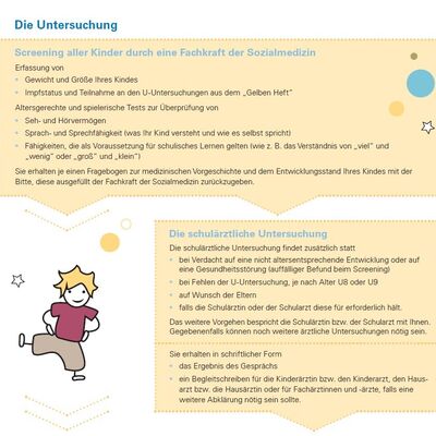 Bild vergr&ouml;&szlig;ern: Inhalte der Schuleingangsuntersuchung